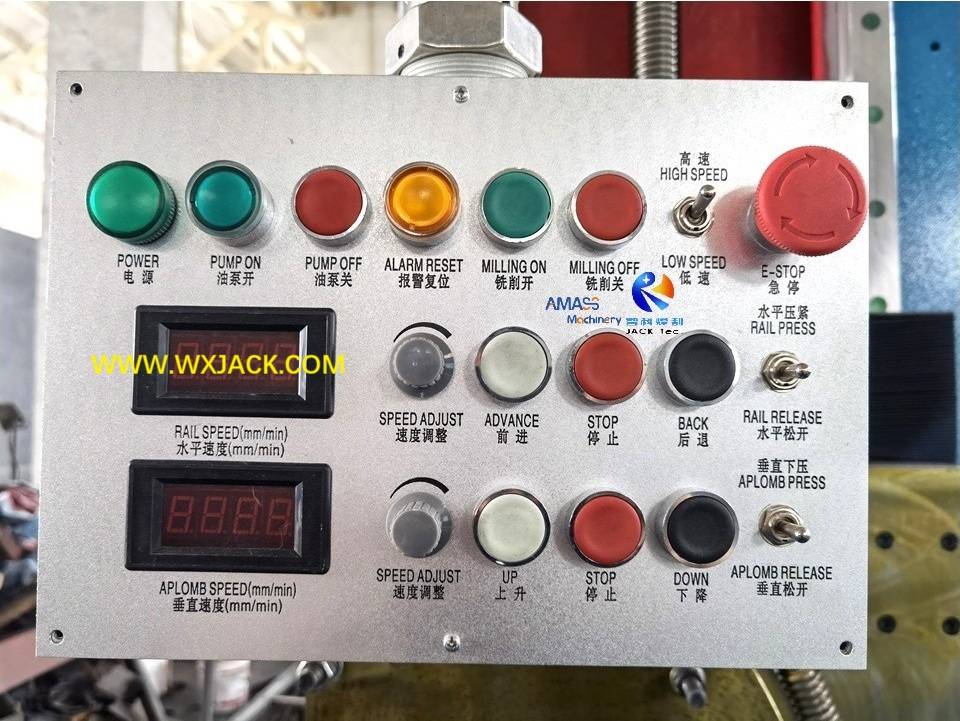 4 Steel Structure Pipe BOX I H Beam End Face Milling Machine 137