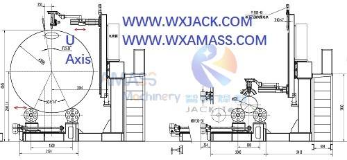 Fig6 Flame and Plasma Large CNC Pipe Cutting Machine