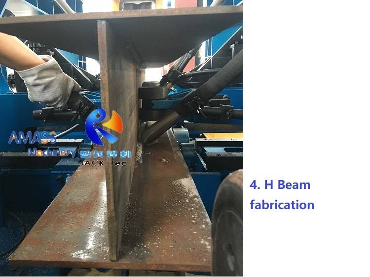 4 Integral Function H Beam Welding Machine 13 Welding process