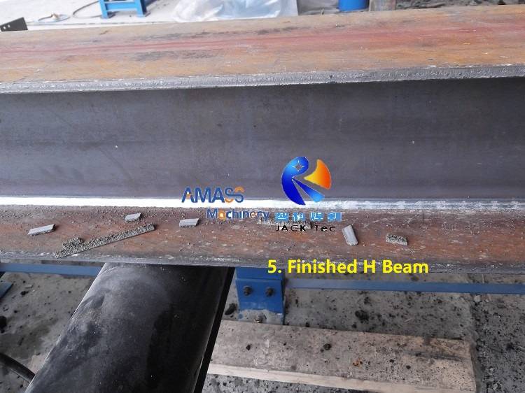 5 Vertical H Beam Welder 21 Finished product