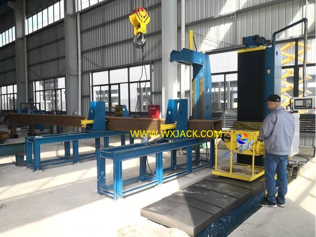 7 Steel Structure BOX H Beam Pipe CNC End Face Milling Machine 152