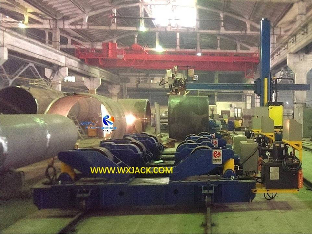 6 Heavy duty Moving Hydraulic Anti-Drifting Bolt Adjusting Welding Rotator Roller Bed Turning Roll Roller 12