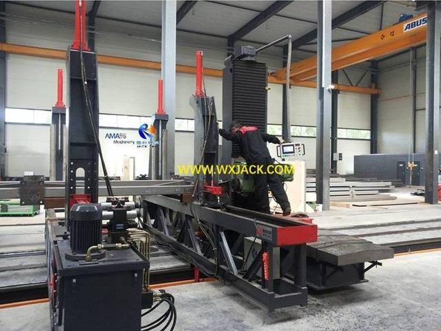12 Steel Structure H Beam CNC End Face Milling Machine 125