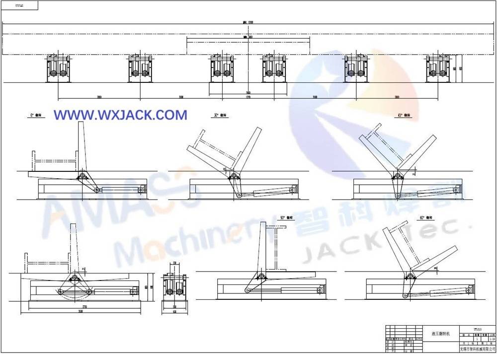 0 Steel Structure BOX H Beam Overturning Machine Turntable 5