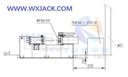 Fig1 Steel structure BOX H Beam Horizontal Press Straightening Machine 41