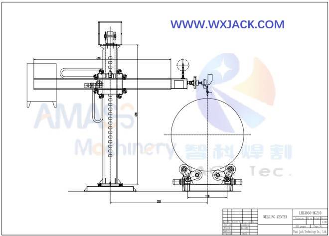 Fig1 Welding Center Column Boom Manipulator Rotator Roller Bed 36