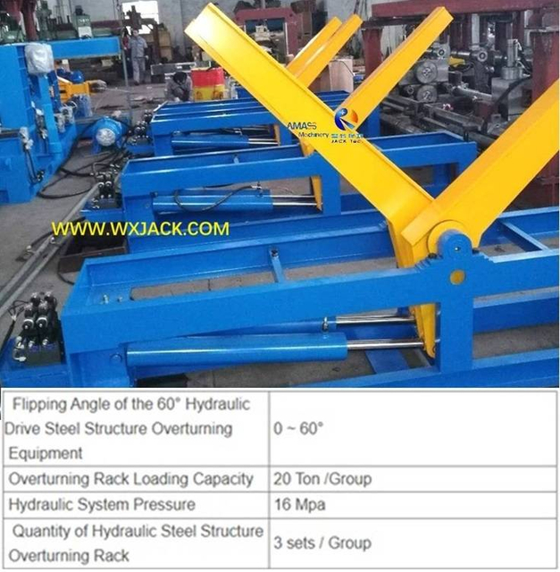 1 60&deg; Steel Structure BOX H Beam Overturning Rack Turntable Machine 1 1