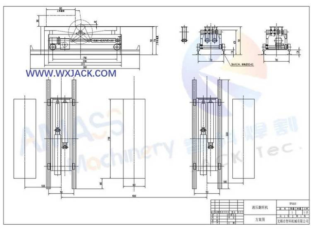 1 Steel Structure BOX H Beam Overturning Rack Equipment Turntable 5